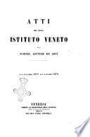 Atti del Regio Istituto veneto di scienze, lettere ed arti