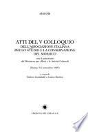 Atti del V Colloquio dell'Associazione italiana per lo studio e la conservazione del mosaico