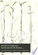 Atti del VI Congresso internazionale di chimica applicata: v. Resoconto delle sezioni VI (A-B) e VII