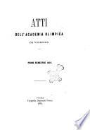 Atti dell'Academia Olimpica di Vicenza