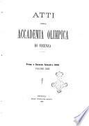 Atti dell'Academia Olimpica di Vicenza