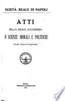 Atti dell'Accademia di scienze morali e politiche