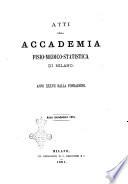Atti dell'Accademia fisio-medico-statistica di Milano