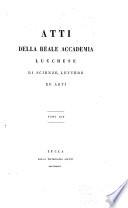 Atti dell'Accademia lucchese di scienze, lettere ed arti