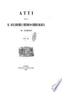 Atti dell'Accademia medico-chirurgica di Torino