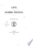 Atti dell'Accademia Pontaniana