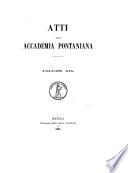 Atti dell'Accademia Pontaniana