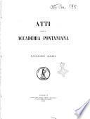 Atti dell'Accademia Pontaniana