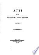 Atti dell'Accademia Pontaniana