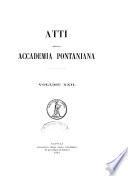 Atti dell'Accademia Pontaniana
