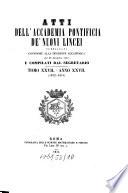 Atti dell'Accademia Pontificia dei Nuovi Lincei