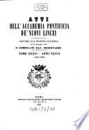 Atti dell'Accademia Pontificia dei Nuovi Lincei
