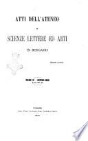 Atti dell'Ateneo di scienze, lettere ed arti di Bergamo