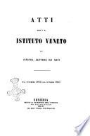 Atti dell'I.R. Istituto veneto di scienze, lettere ed arti