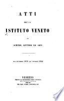 Atti dell'I.R. Istituto veneto di scienze, lettere ed arti
