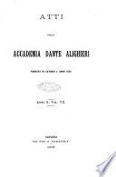 Atti della Accademia Dante Alighieri fondata in Catania l'anno 1881