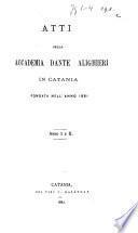 Atti della Accademia Dante Alighieri