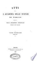 Atti della Accademia delle scienze di Torino