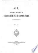 Atti della Accademia delle Scienze Fisiche e Matematiche di Napoli