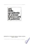 Atti della Accademia di scienze, lettere e arti di Palermo
