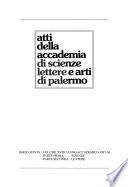Atti della Accademia di scienze, lettere e arti di Palermo