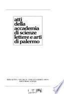 Atti della Accademia di scienze, lettere e arti di Palermo