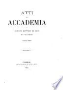 Atti della Accademia di scienze, lettere ed arti di Palermo