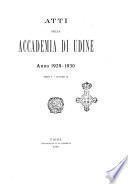 Atti della Accademia di Udine