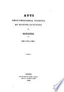 Atti della Accademia Gioenia di Scienze Naturali in Catania
