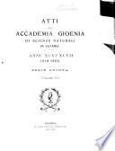 Atti della Accademia Gioenia di Scienze Naturali in Catania