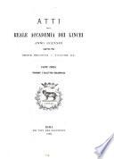 Atti della Accademia Nazionale dei Lincei