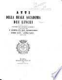 Atti della Accademia nazionale dei Lincei
