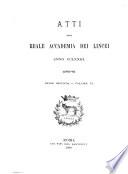 Atti della Accademia nazionale dei Lincei