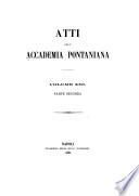 Atti della Accademia Pontaniana