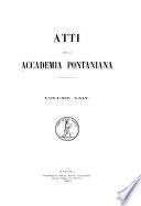 Atti della Accademia pontaniana