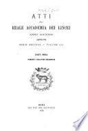 Atti della Accademia pontificia de' nuovi Lincei