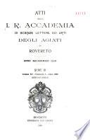 Atti della Accademia roveretana degli agiati