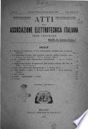 Atti della associazione elettrotecnica italiana