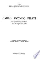 Atti della Giornata di studi su Carlo Antonio Pilati
