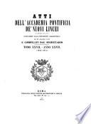 Atti della Pontificia accademia delle scienze