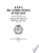 Atti della Pontificia accademia delle scienze