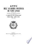 Atti della Pontificia accademia delle scienze