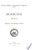 Atti della Pontificia Accademia romana di archeologia