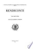 Atti della Pontificia Accademia romana di archeologia