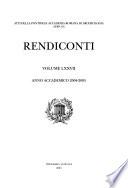 Atti della Pontificia Accademia romana di archeologia