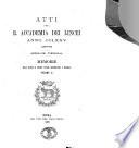 Atti della R. accademia dei Lincei. Memorie della Classe di scienze fisiche, matematiche e naturali
