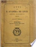 Atti della R. Accademia dei Lincei. Memorie della classe di scienze morali, storiche e filologiche