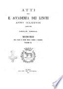 Atti della R. Accademia dei Lincei. Memorie della classe di scienze morali, storiche e filologiche