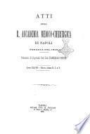 Atti della R. Accademia medico-chirurgica di Napoli
