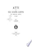 Atti della Reale Accademia albertina di belle arti in Torino